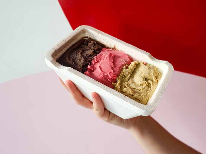 Pote de helado para llevar